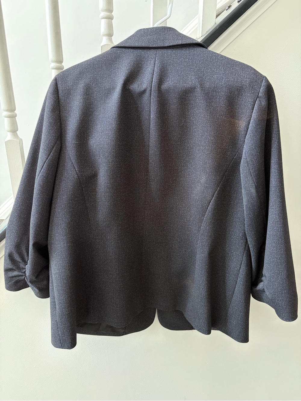 Kasper Dark Gray Single-Breasted Blazer with Zip Pockets - Picture 6 of 6